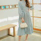 Paula Tiered Shirt Dress - Blue