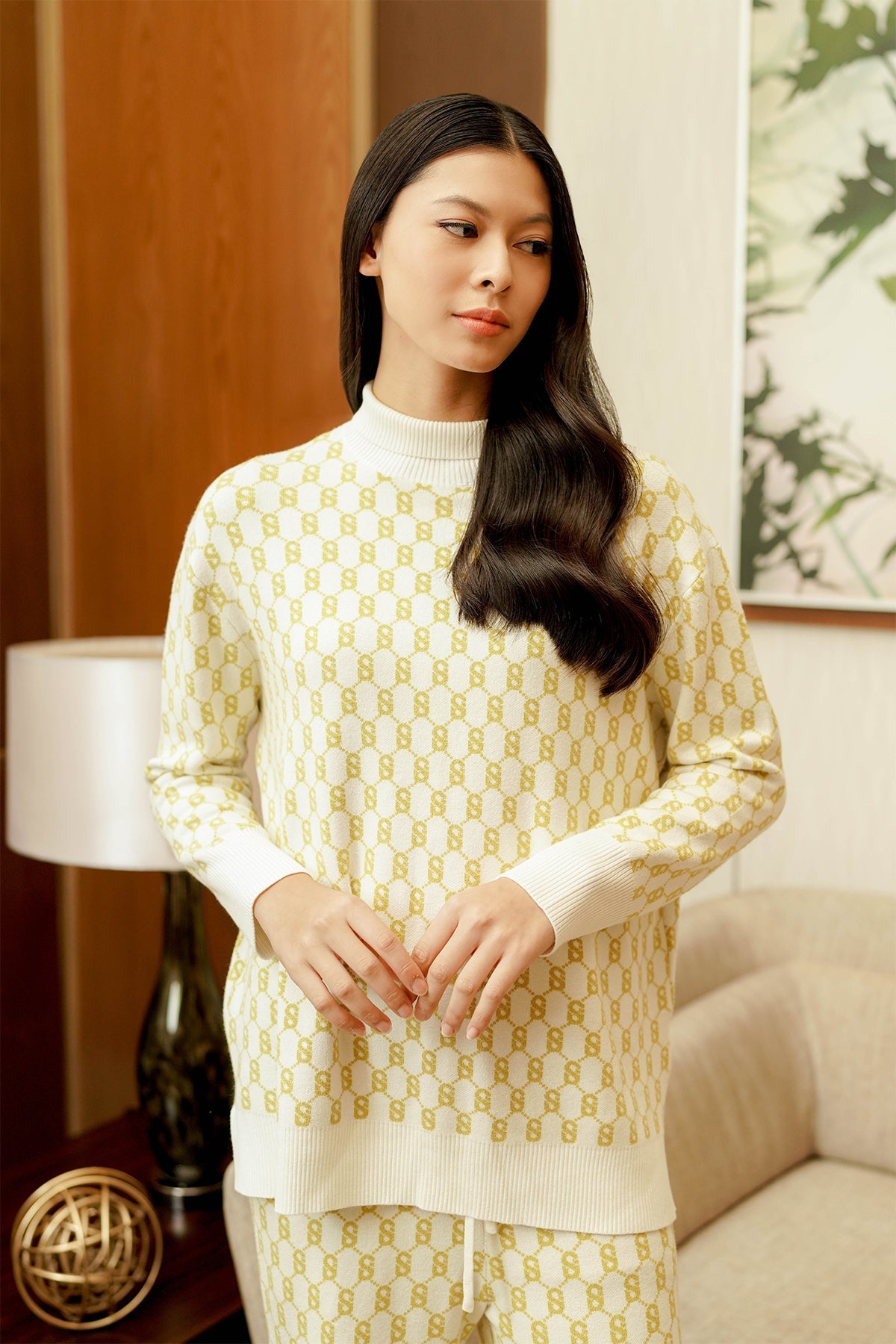 Signature Comfy Sweater - Lime