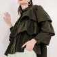 Tiered Ruffle Shirt - Dark Green