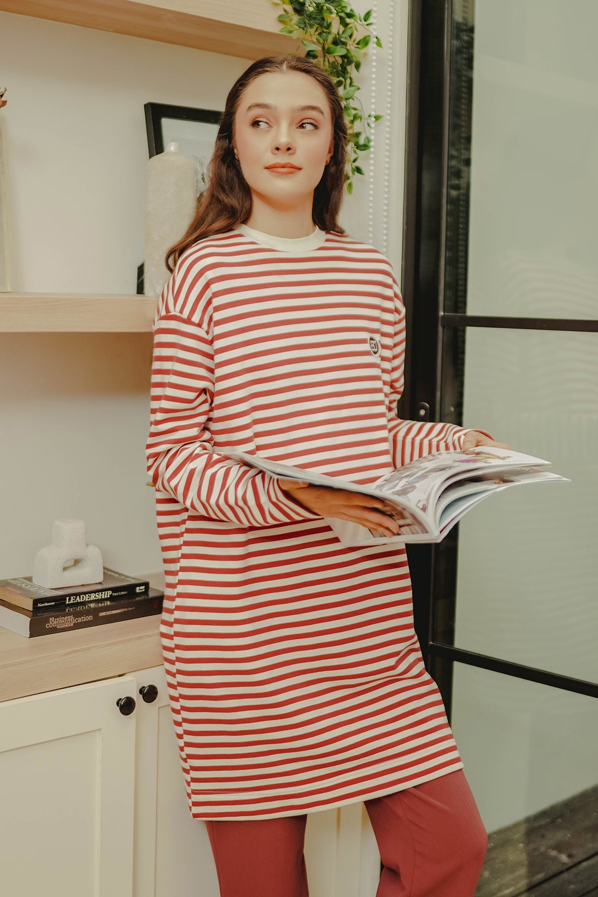 Lani T-Shirt - Red/White