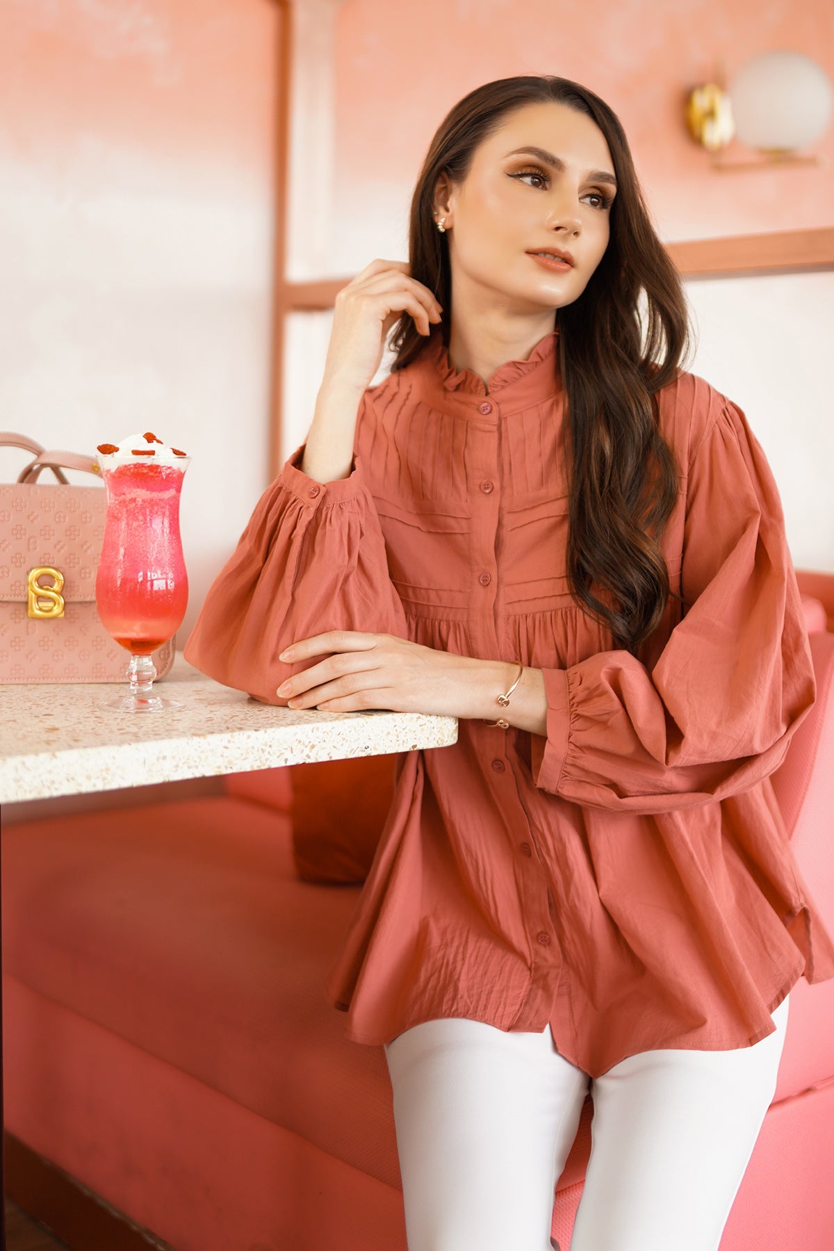 Raven Shirt - Rose