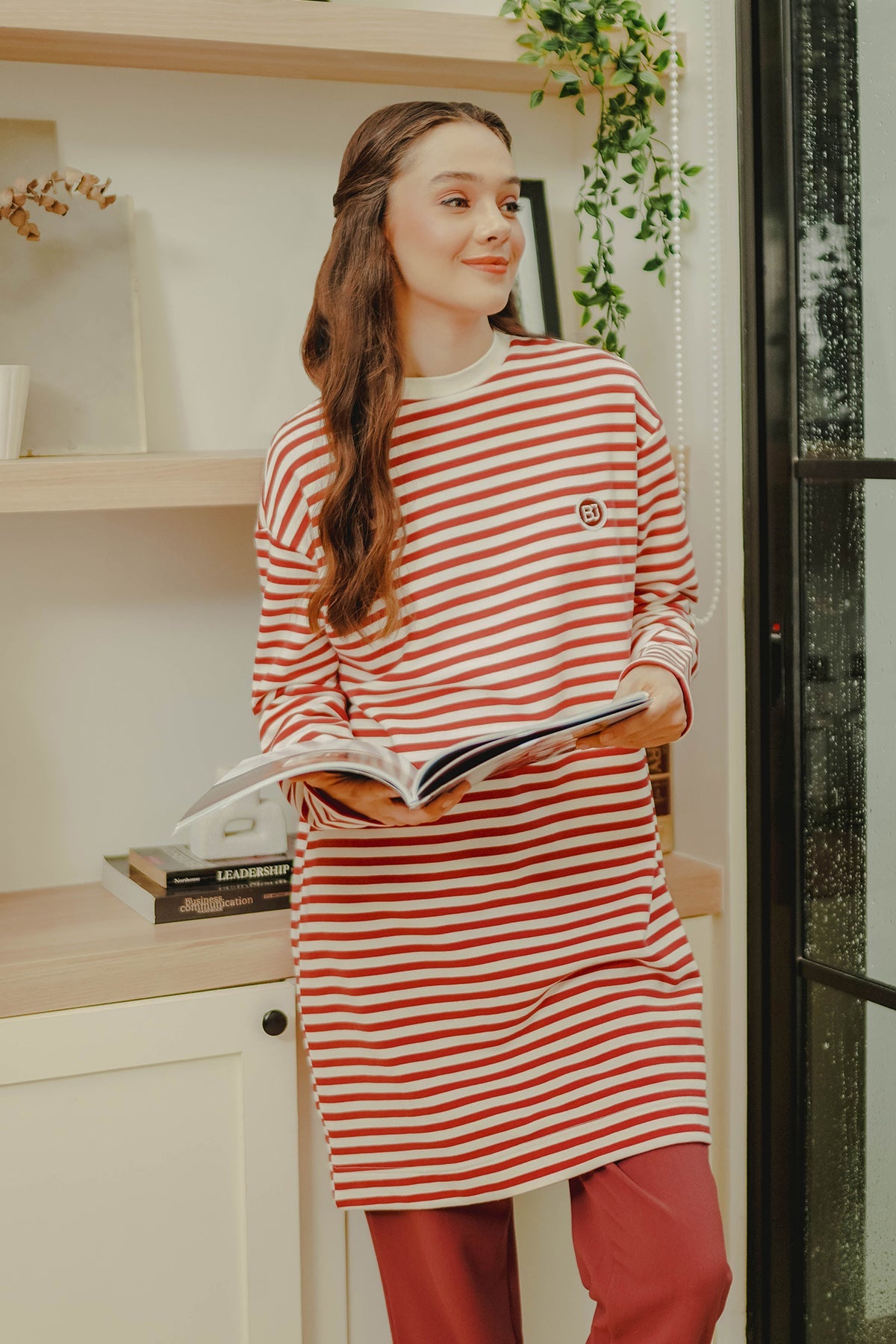Lani T-Shirt - Red/White