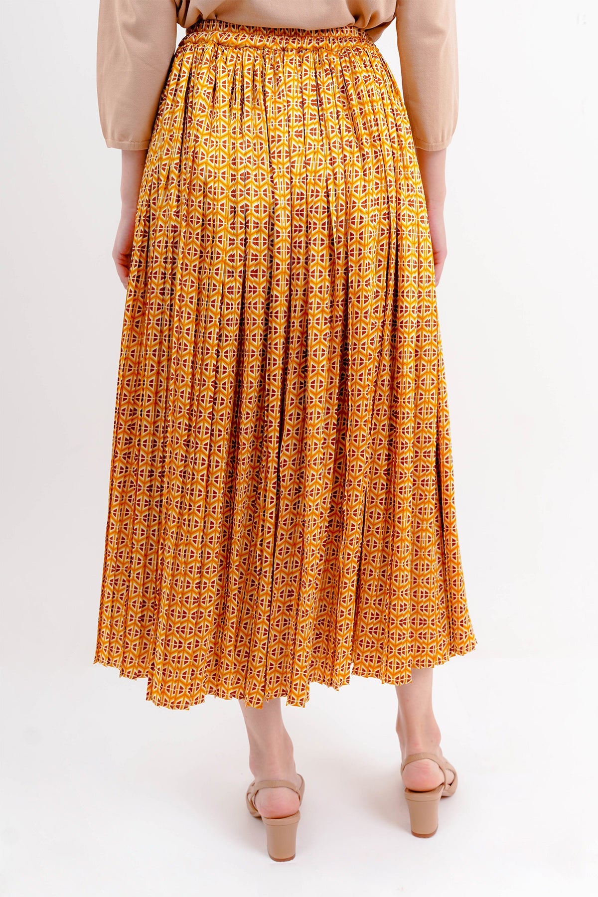 Giani Pleated Skirt - Yellow