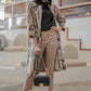 Printed Hazel Outer - Brown