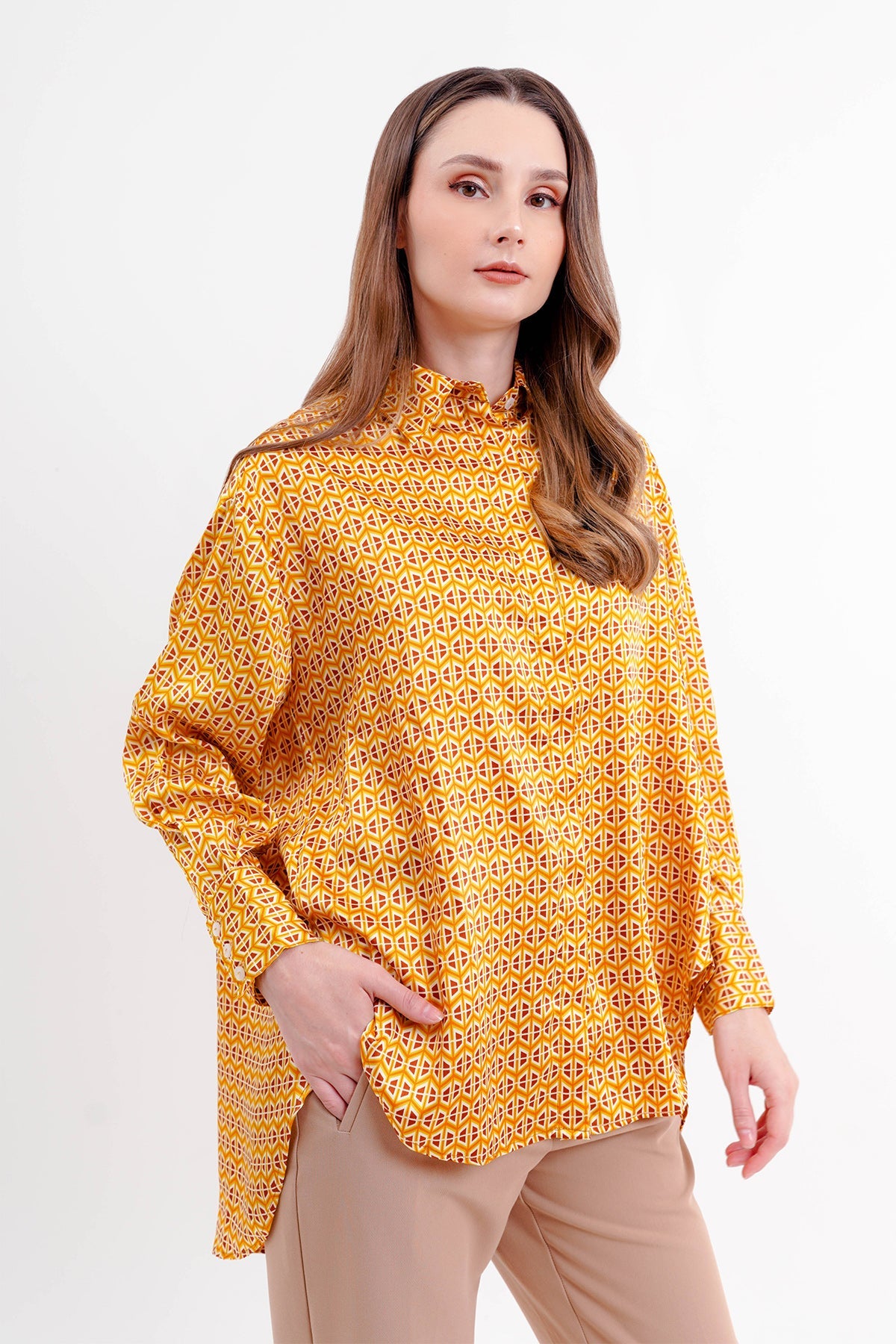 Giani Oversized Shirt - Yellow