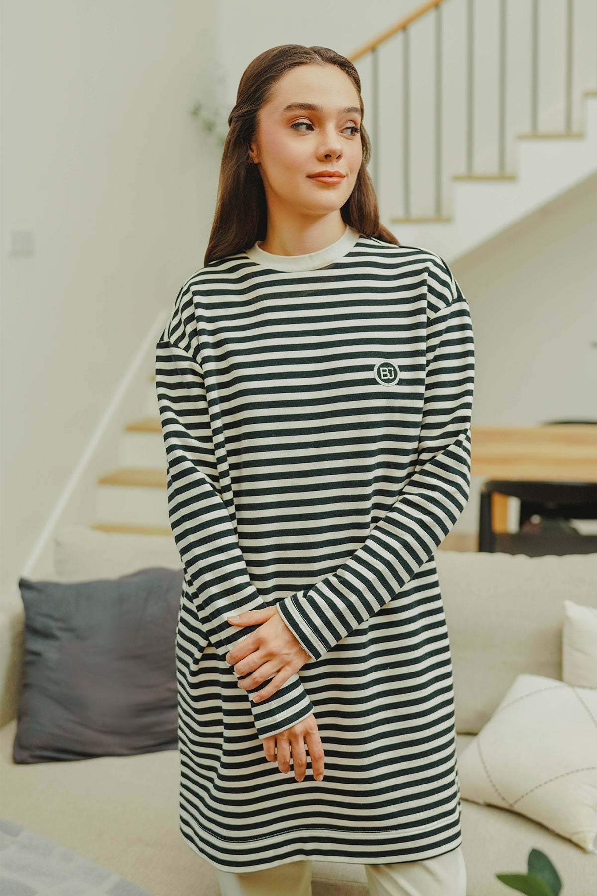 Lani T-Shirt - Black/White