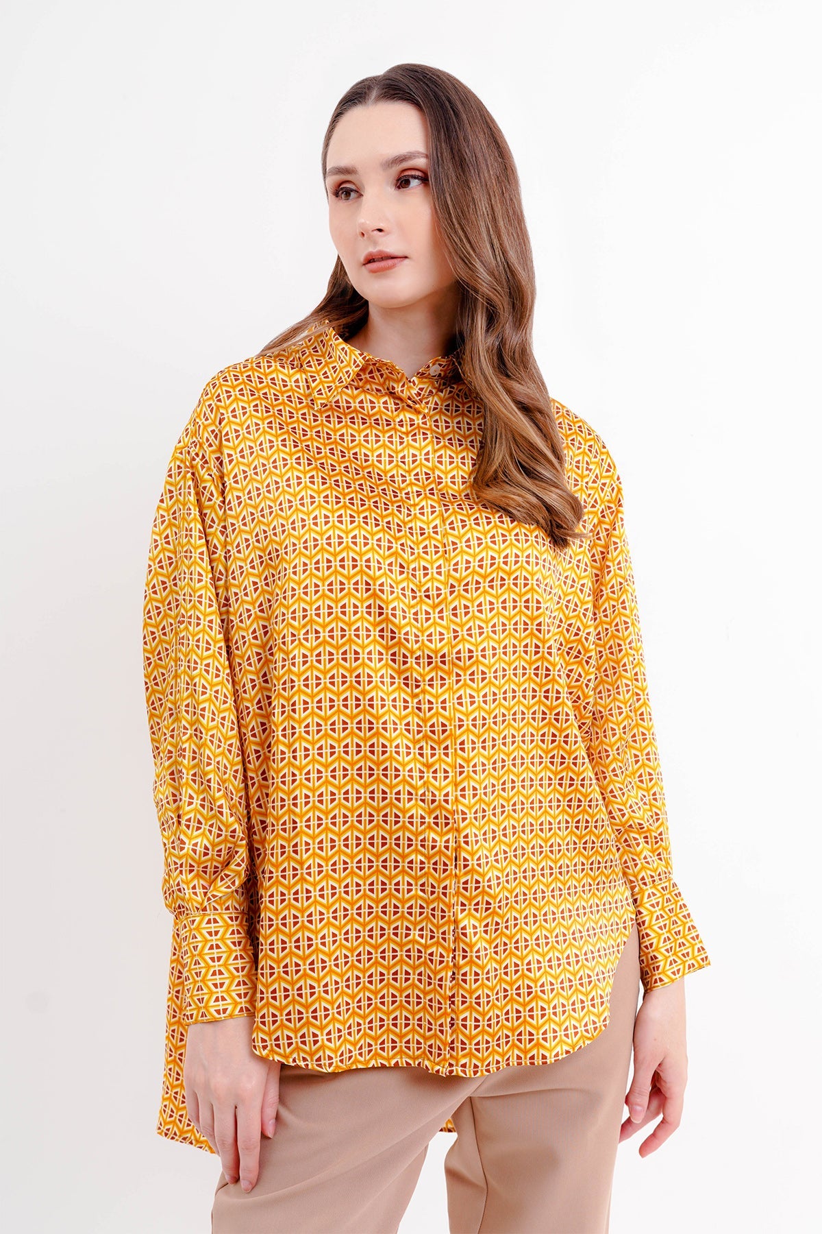 Giani Oversized Shirt - Yellow