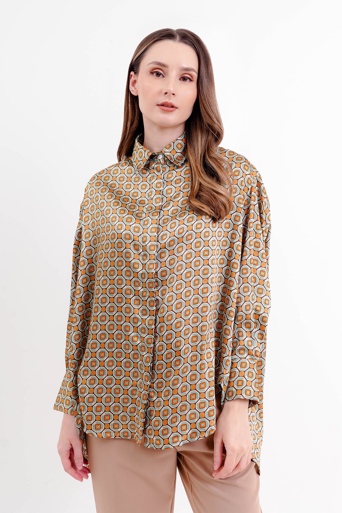 Giani Oversized Shirt - Green