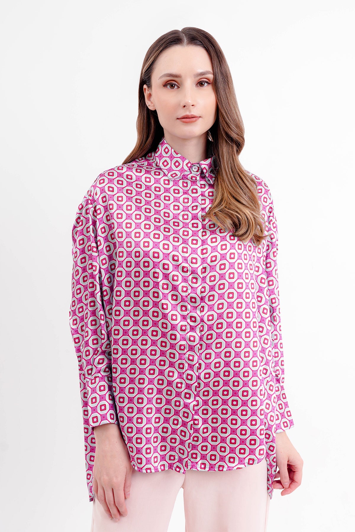 Giani Oversized Shirt - Purple