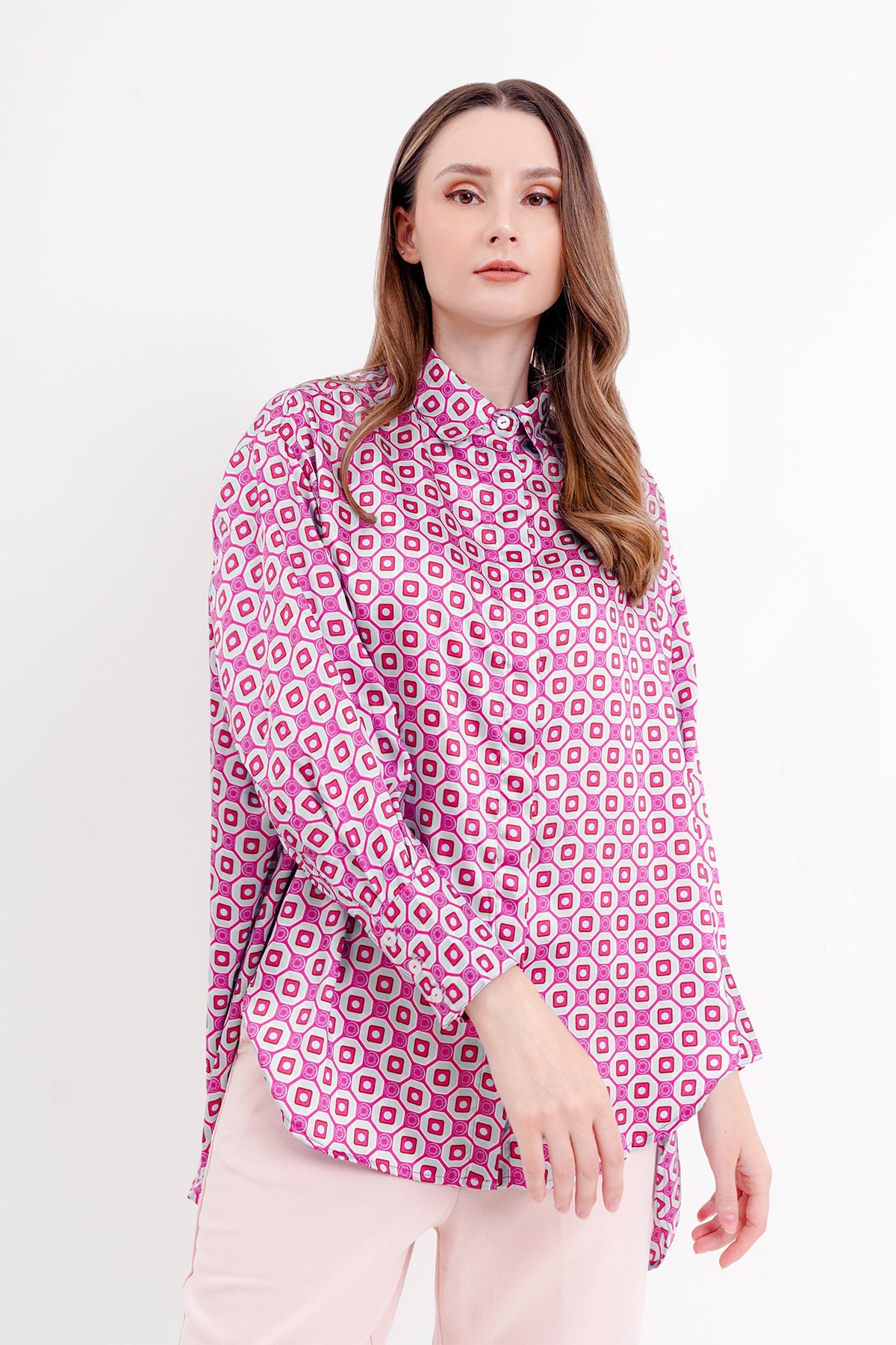 Giani Oversized Shirt - Purple
