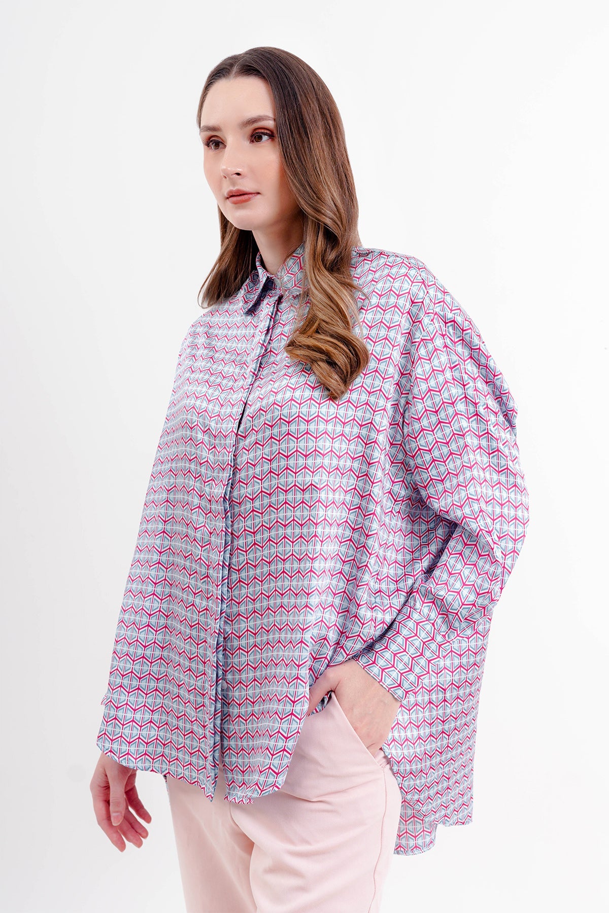 Giani Oversized Shirt - Blue