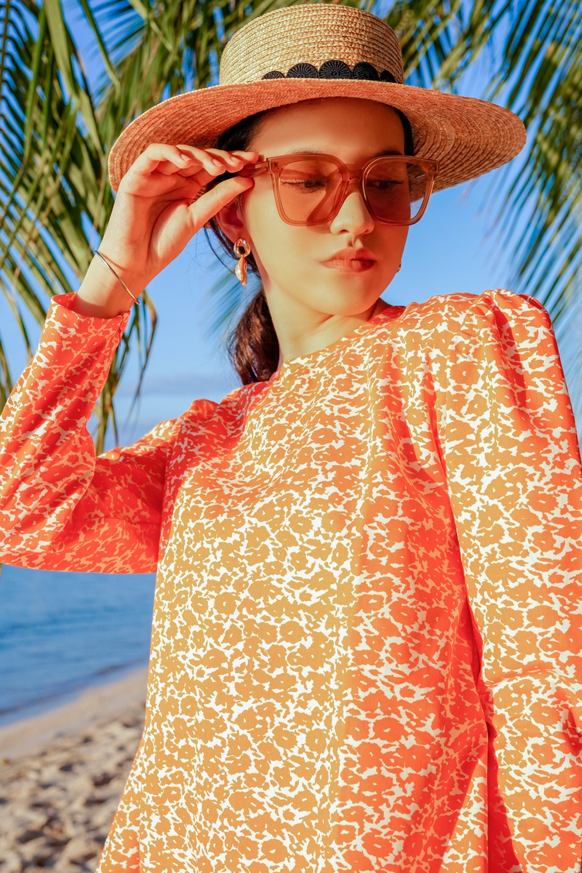 Dahlia Blouse - Orange