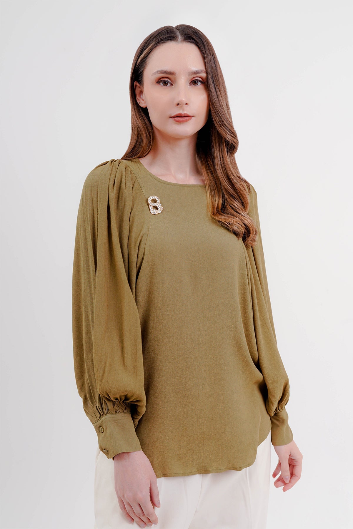 Kina Blouse - Olive