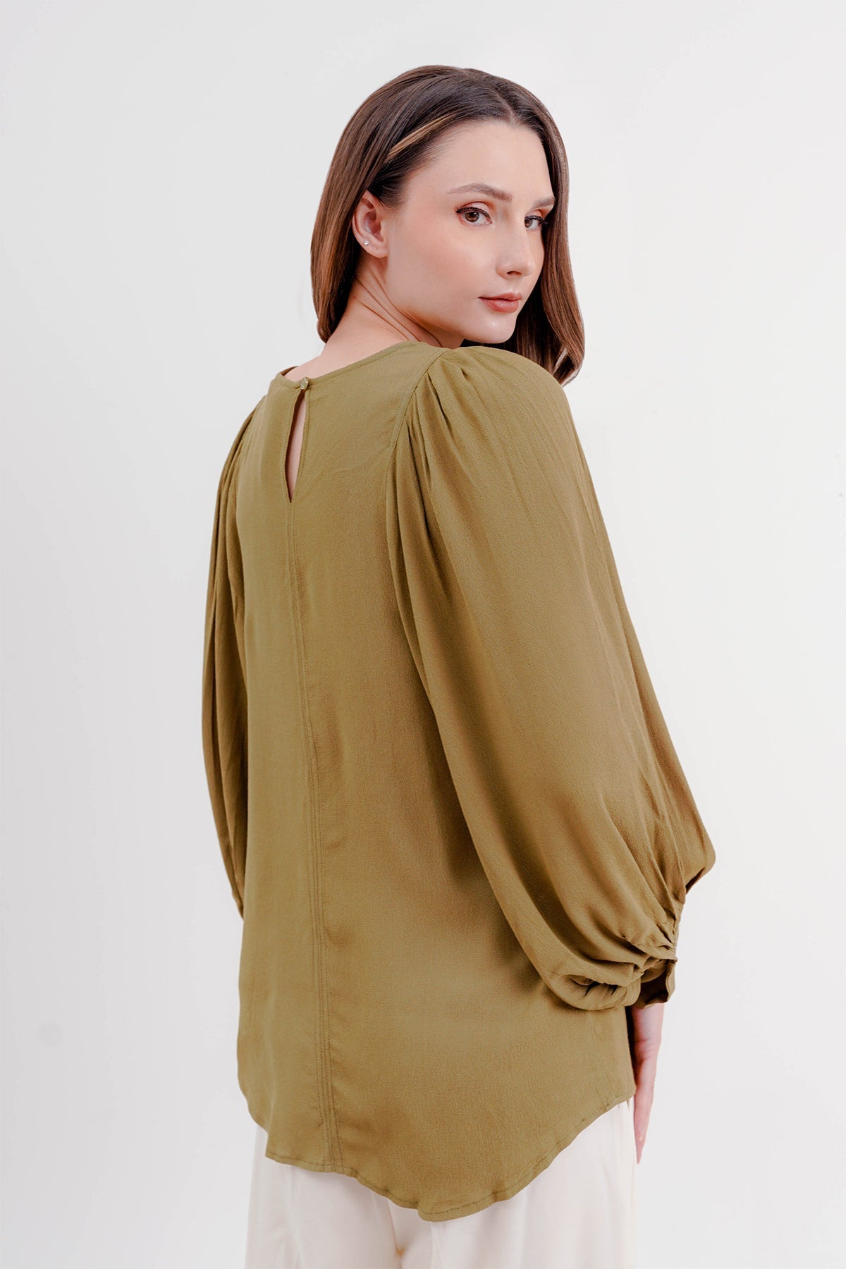 Kina Blouse - Olive