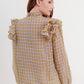 Ruffle Square Shirt - Yellow