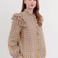 Ruffle Square Shirt - Yellow