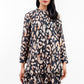Leonny Shirt Dress with Ruffle - Black