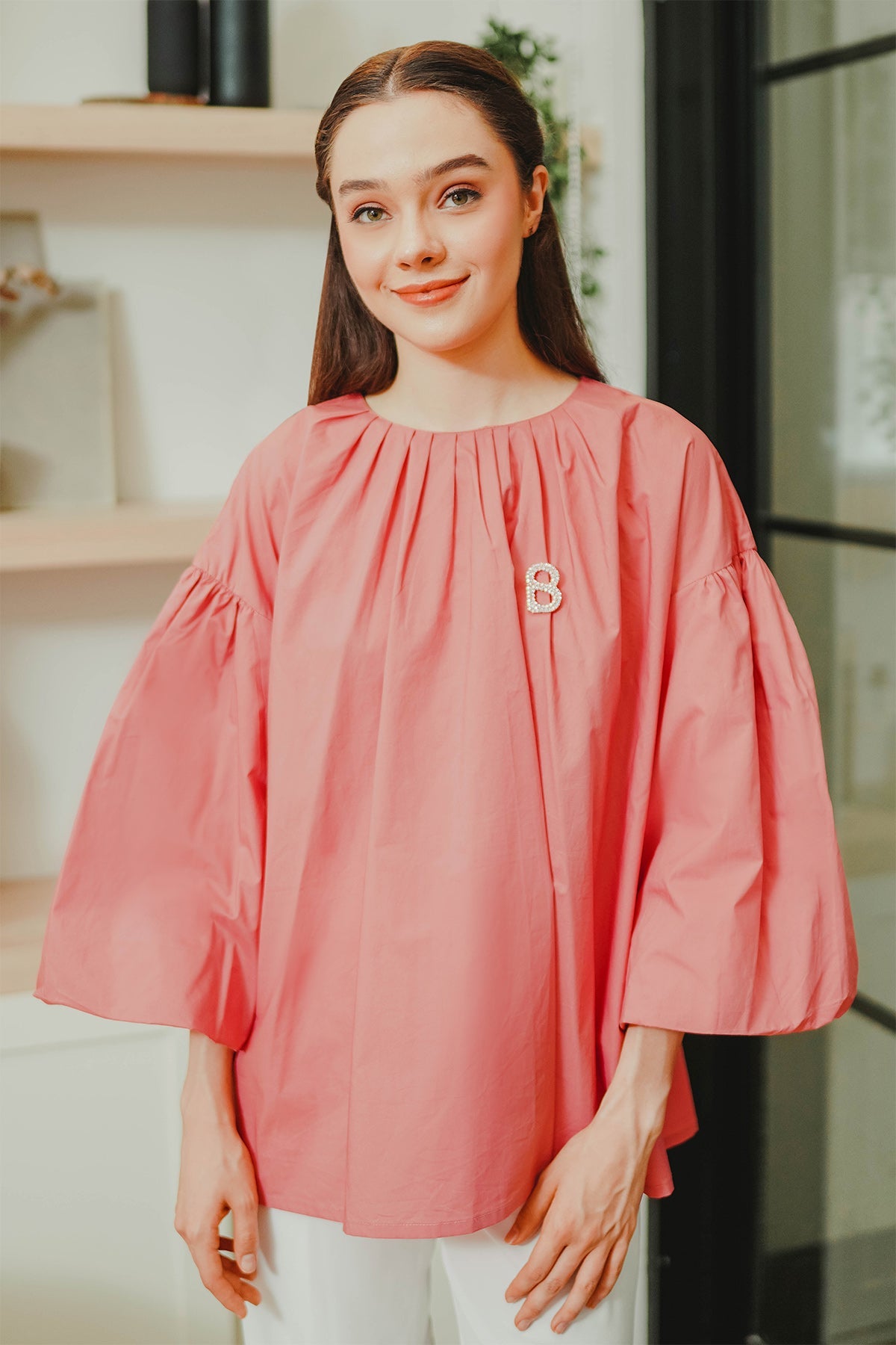 Uma Puffy Blouse - Pink