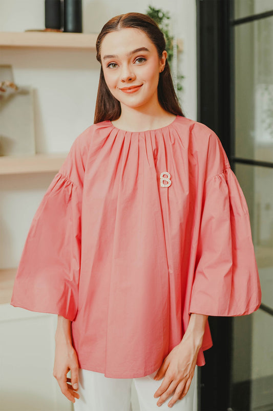 Uma Puffy Blouse - Pink