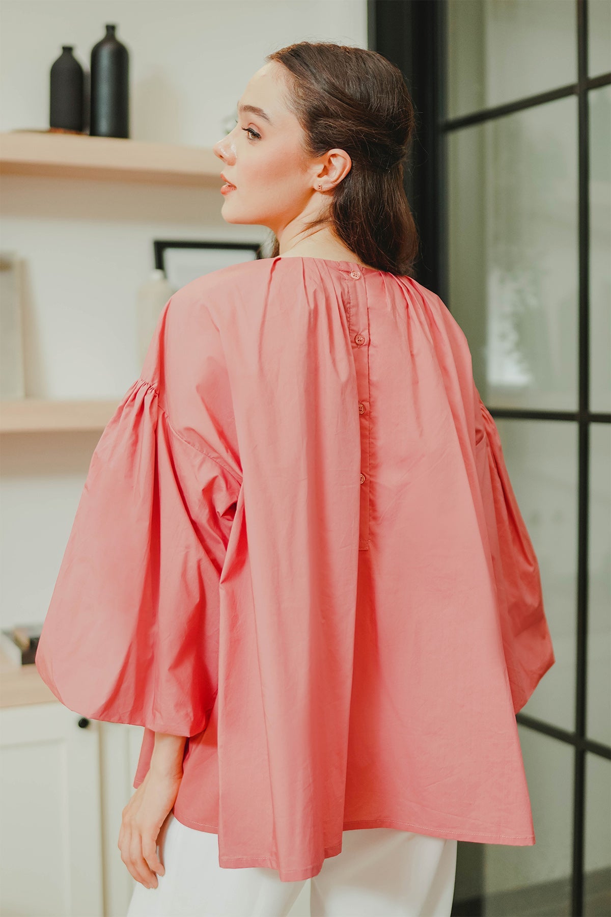 Uma Puffy Blouse - Pink