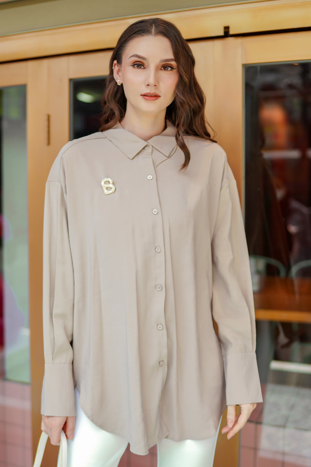Amira Shirt - Pale Khaki