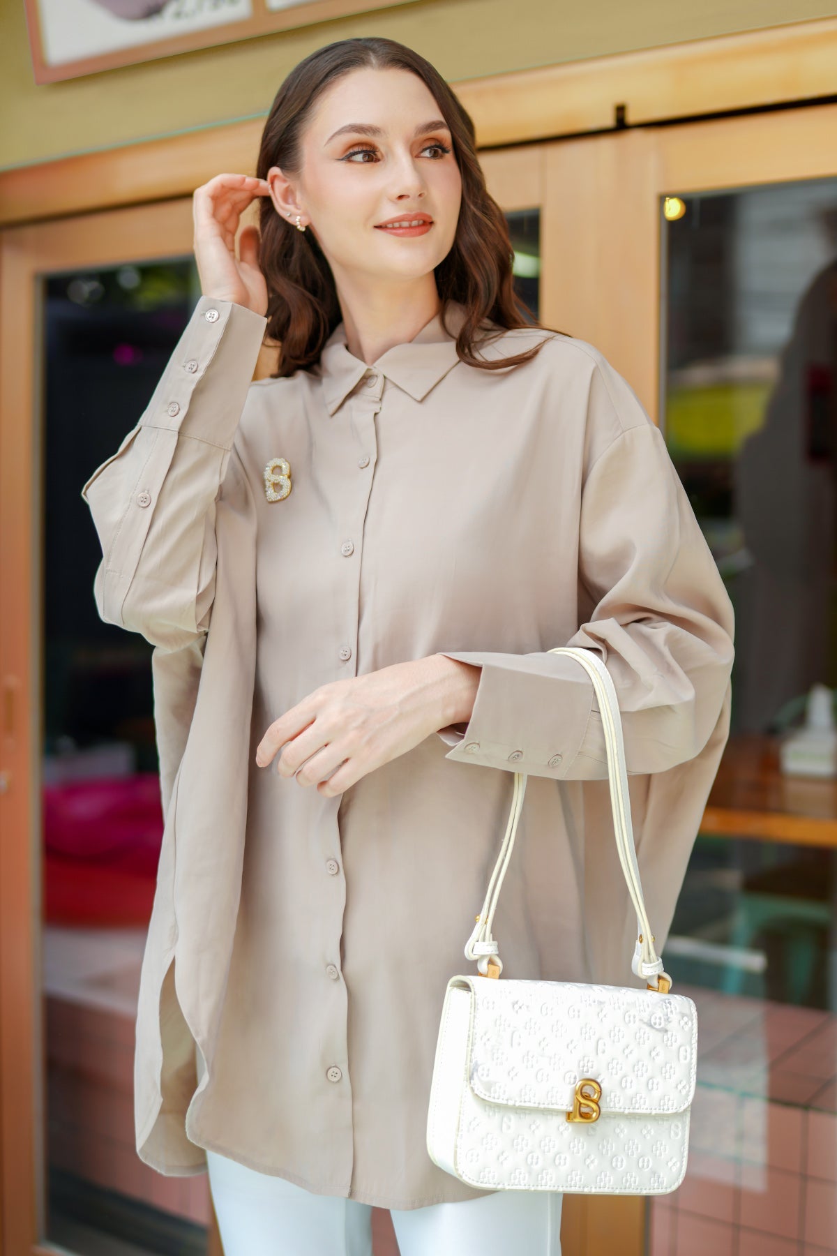 Amira Shirt - Pale Khaki