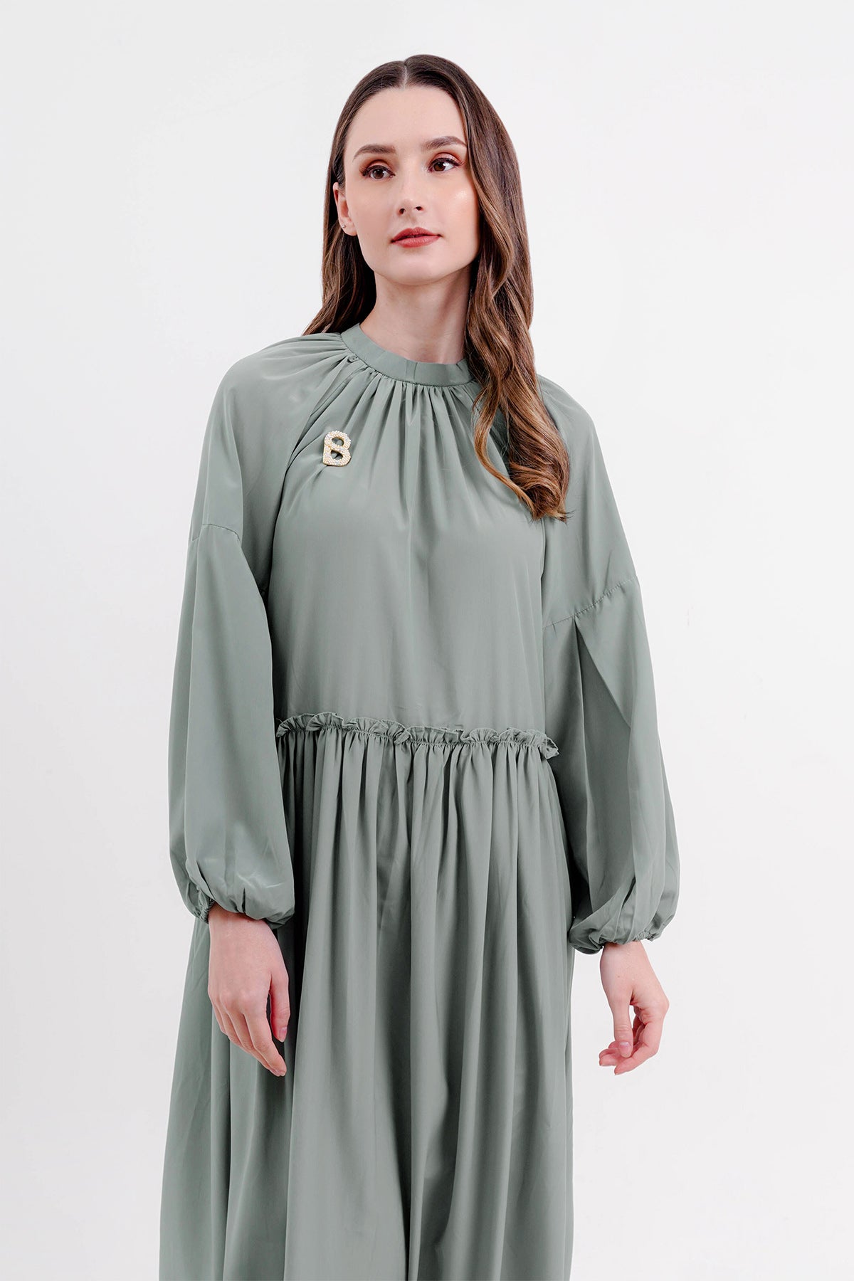 Ravina Maxi Dress - Sage