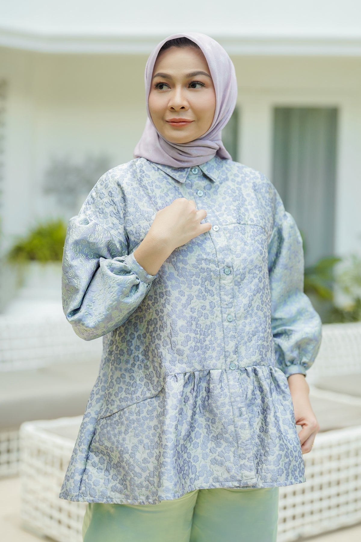 Cera Blouse - Mint Purple