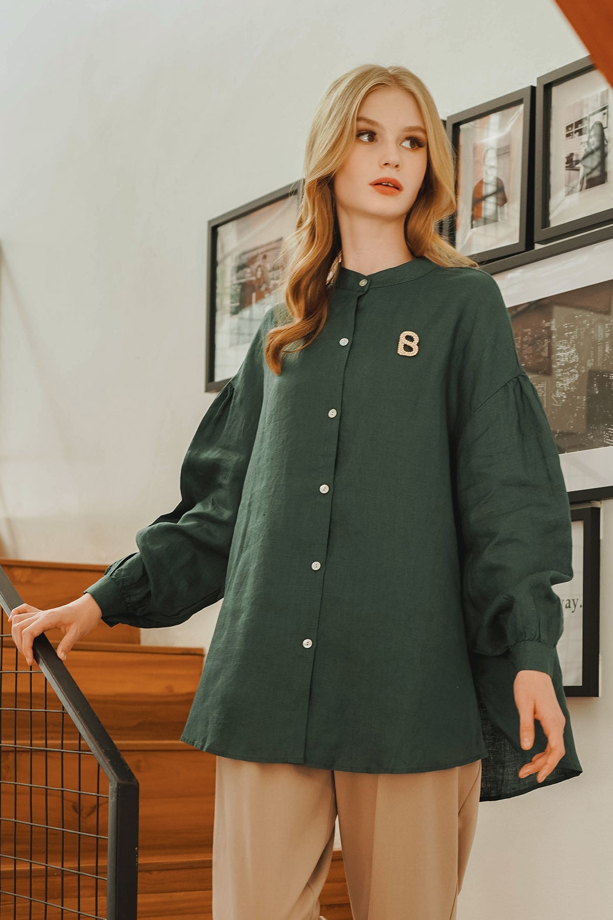 Inez Shirt - Dark Green