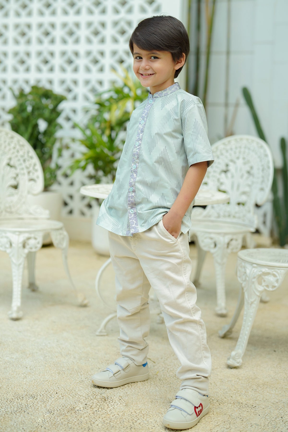 Barri Shirt For Kids - Mint Purple