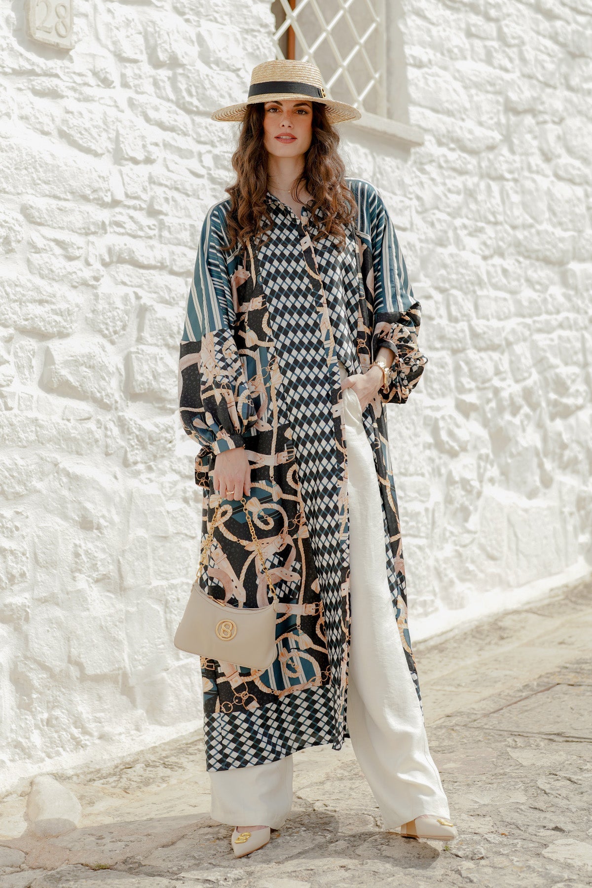 The Chain La Bella Maxi Kaftan - Black