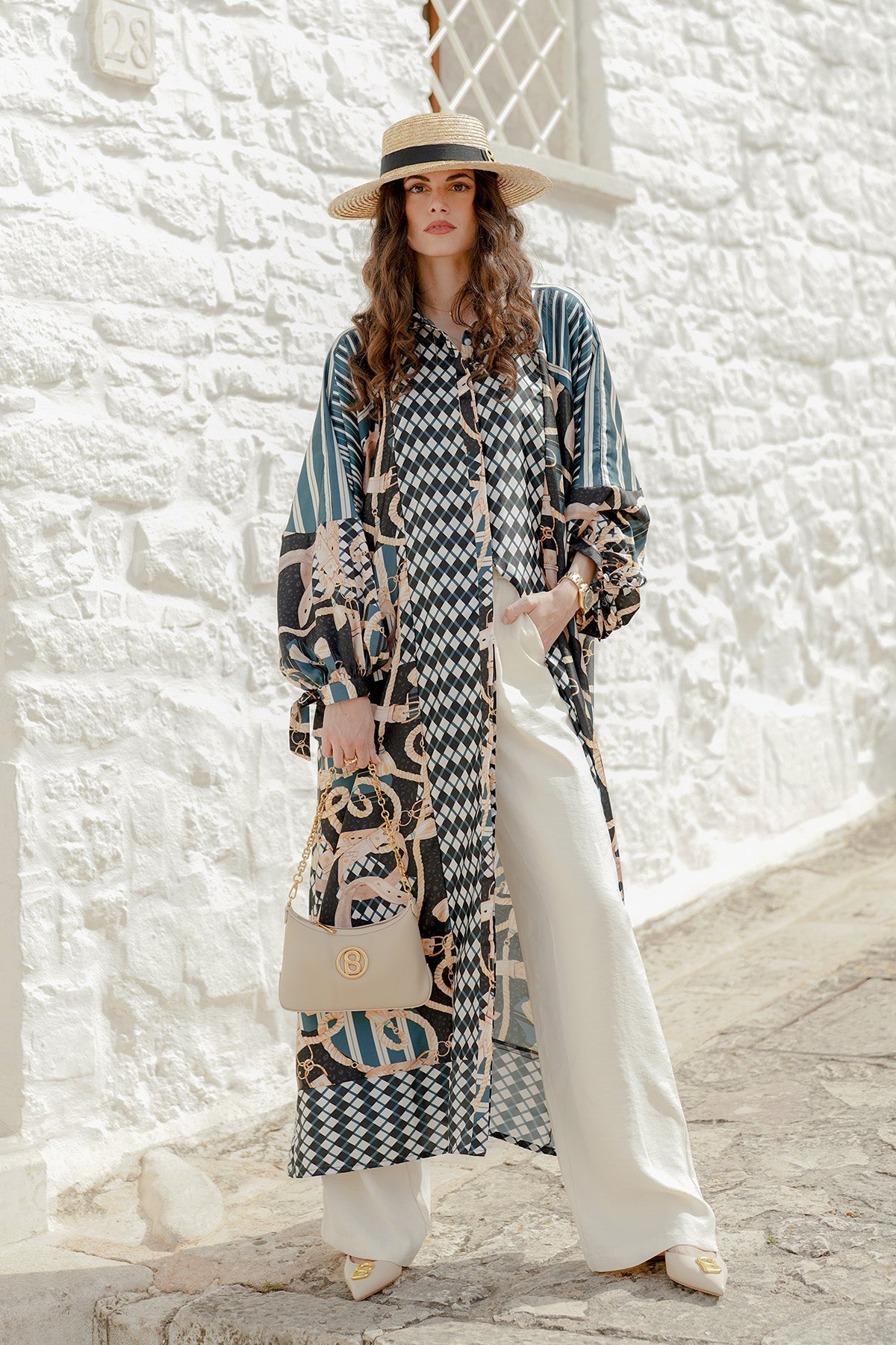 The Chain La Bella Maxi Kaftan - Black