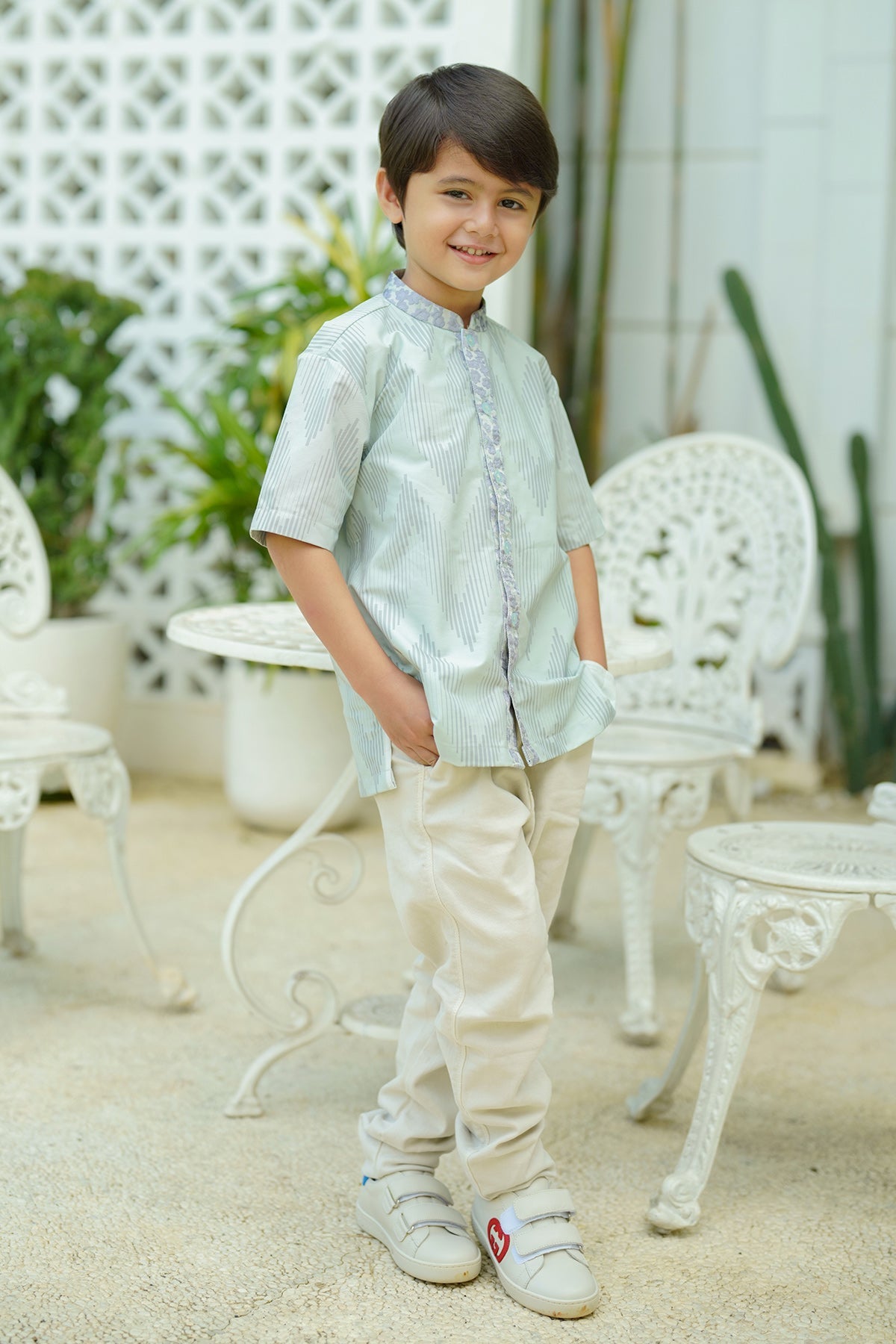 Barri Shirt For Kids - Mint Purple
