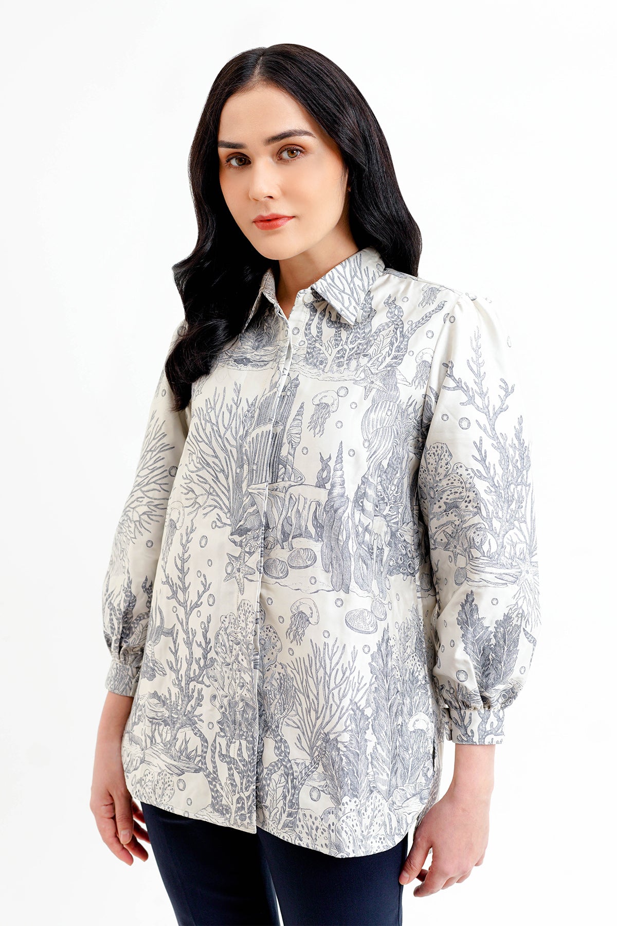 El Mar Minorca Jacquard Shirt - Blue