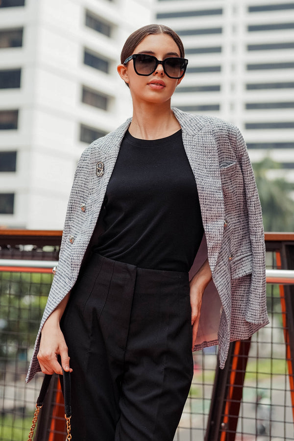 Audy Blazer - Black/White