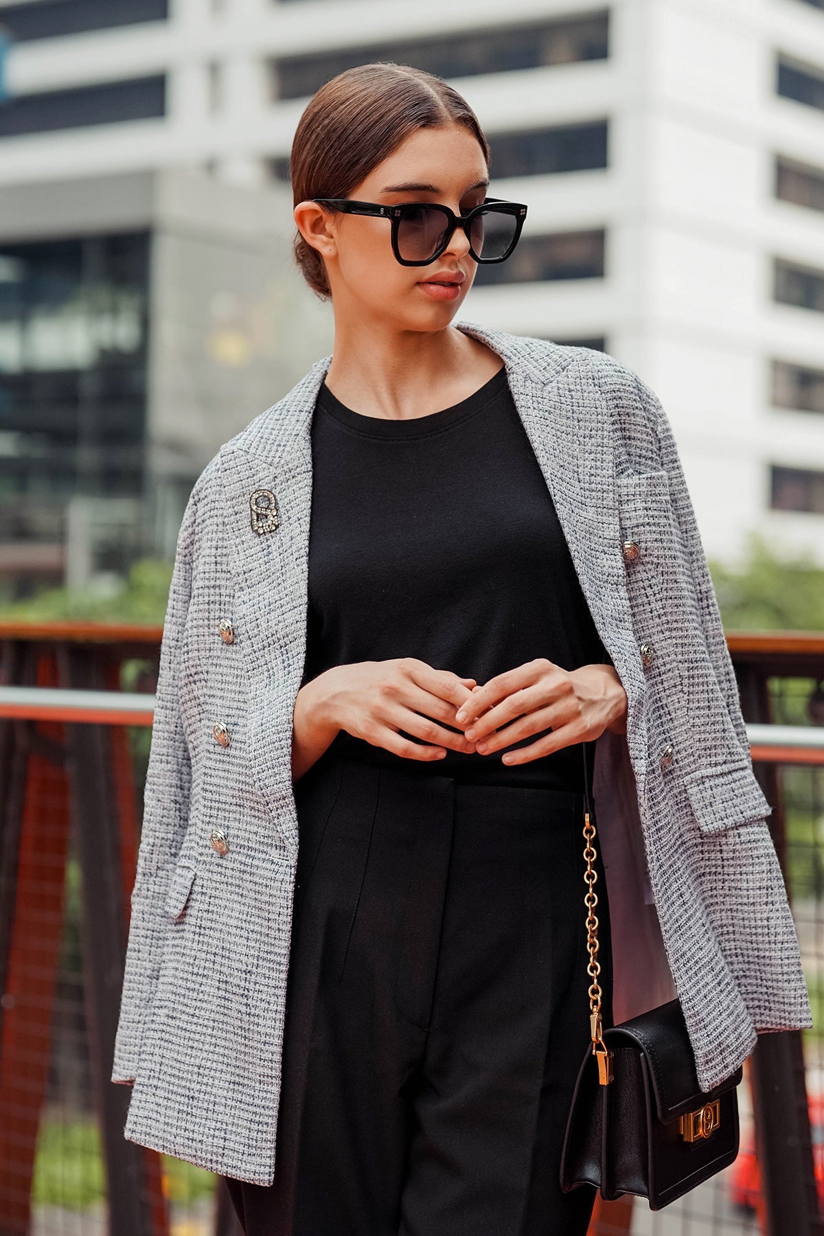 Audy Blazer - Black/White