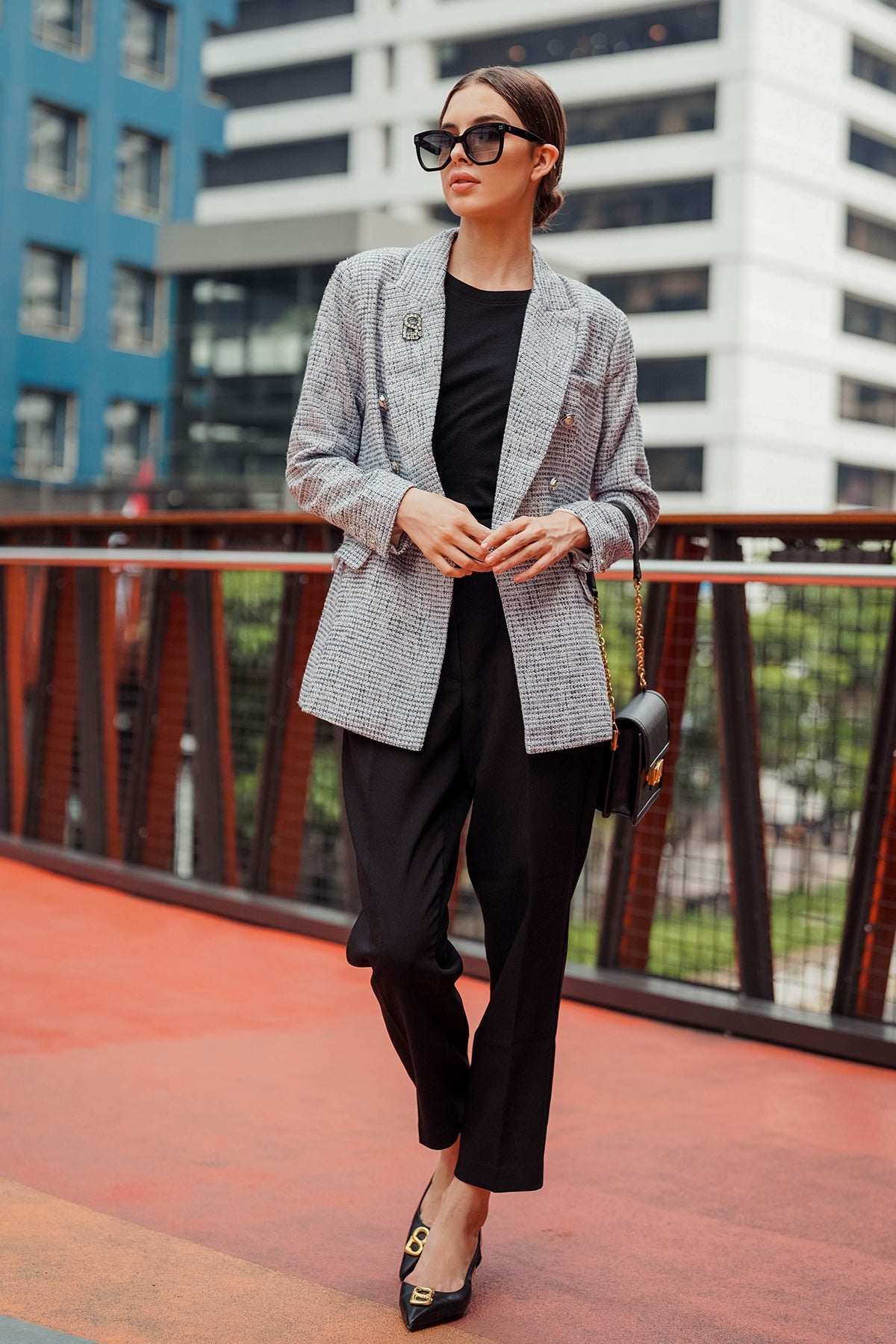 Audy Blazer - Black/White