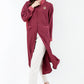 Hilda Shirt Dress - Maroon