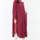 Hilda Shirt Dress - Maroon