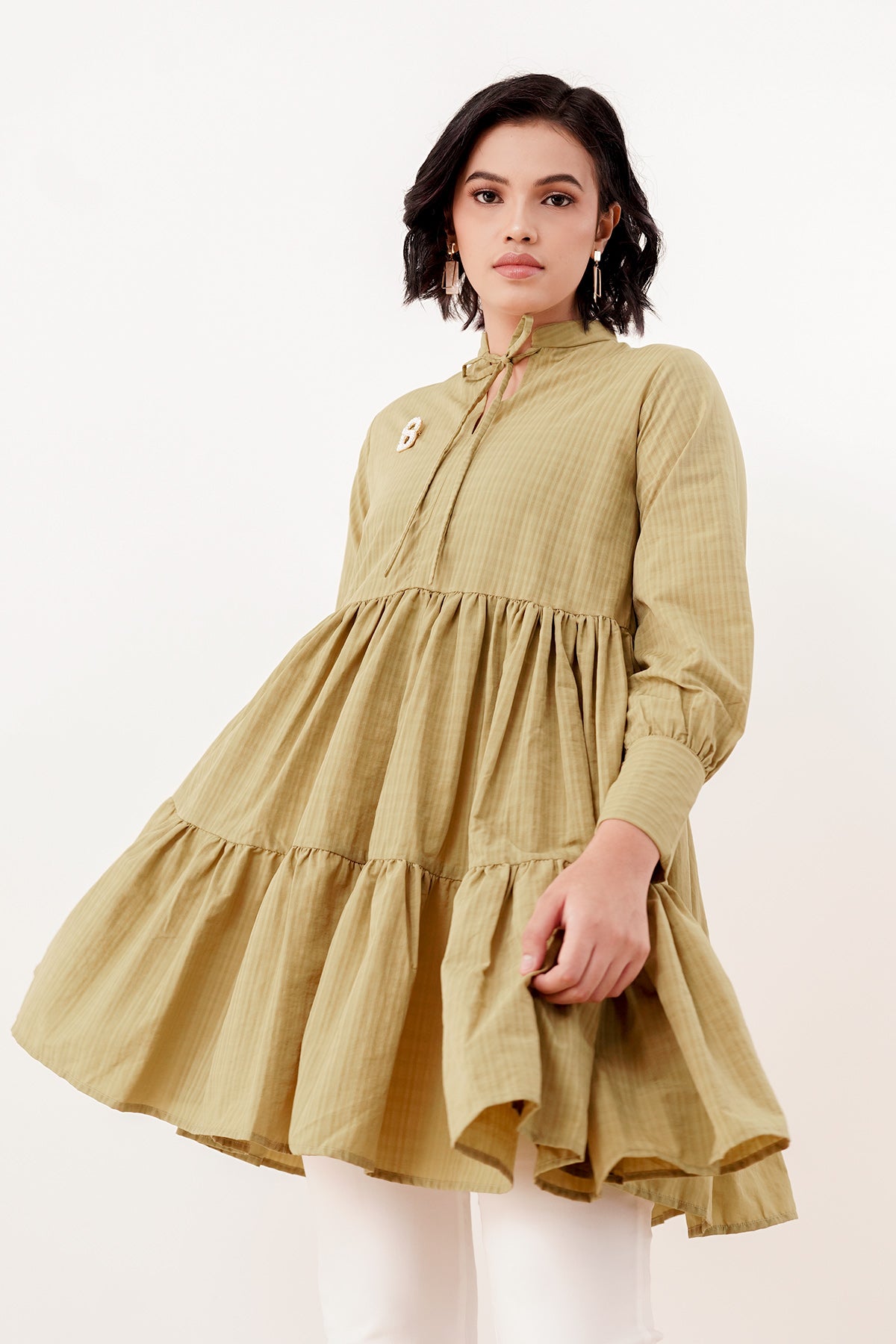 Raline Tiered Top - Green