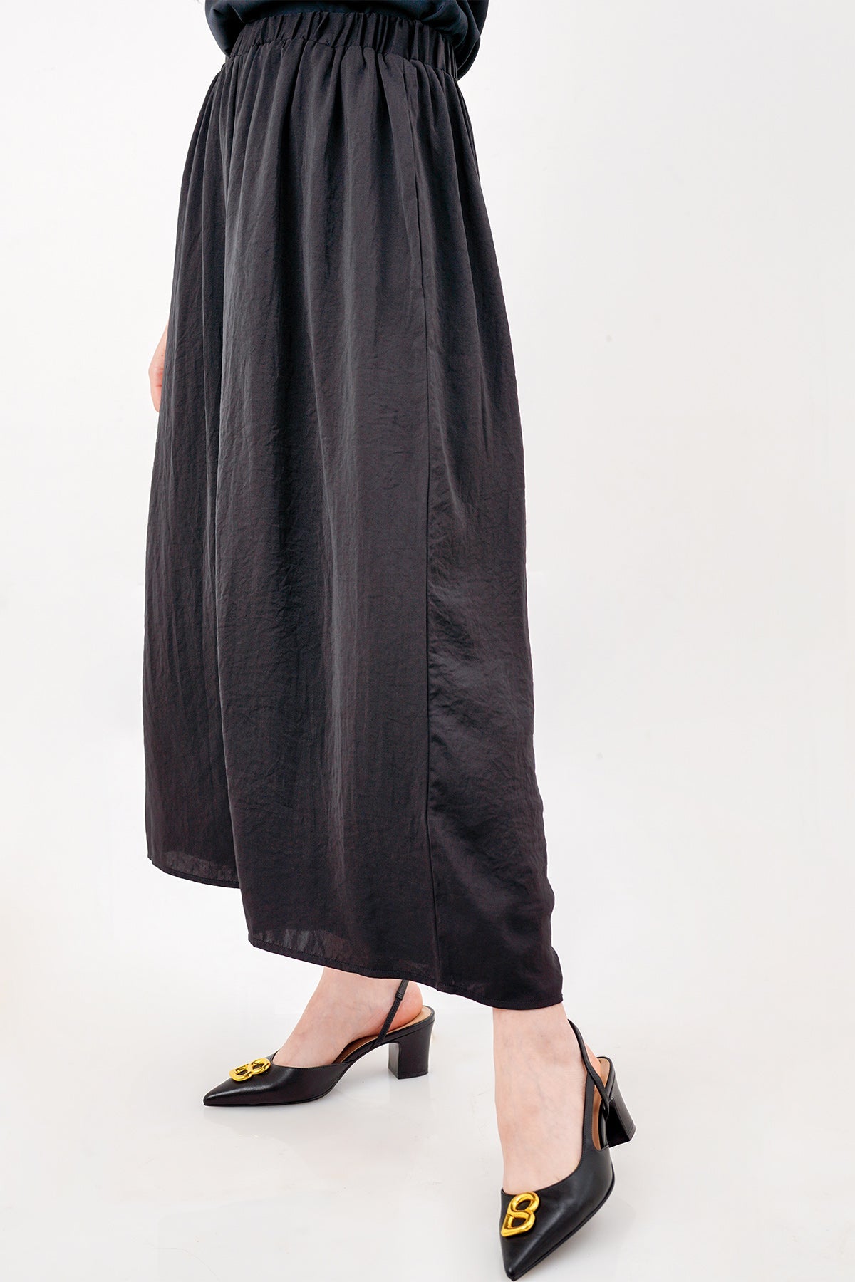 Flowy Wide Pants - Black