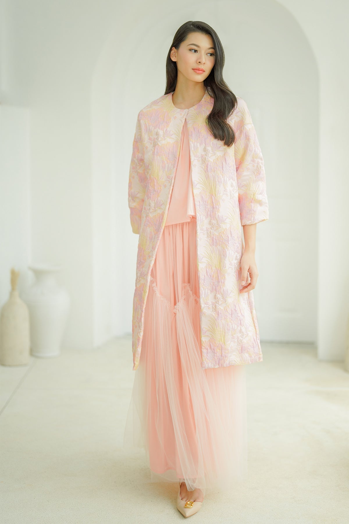 Siera Long Outer - Pink