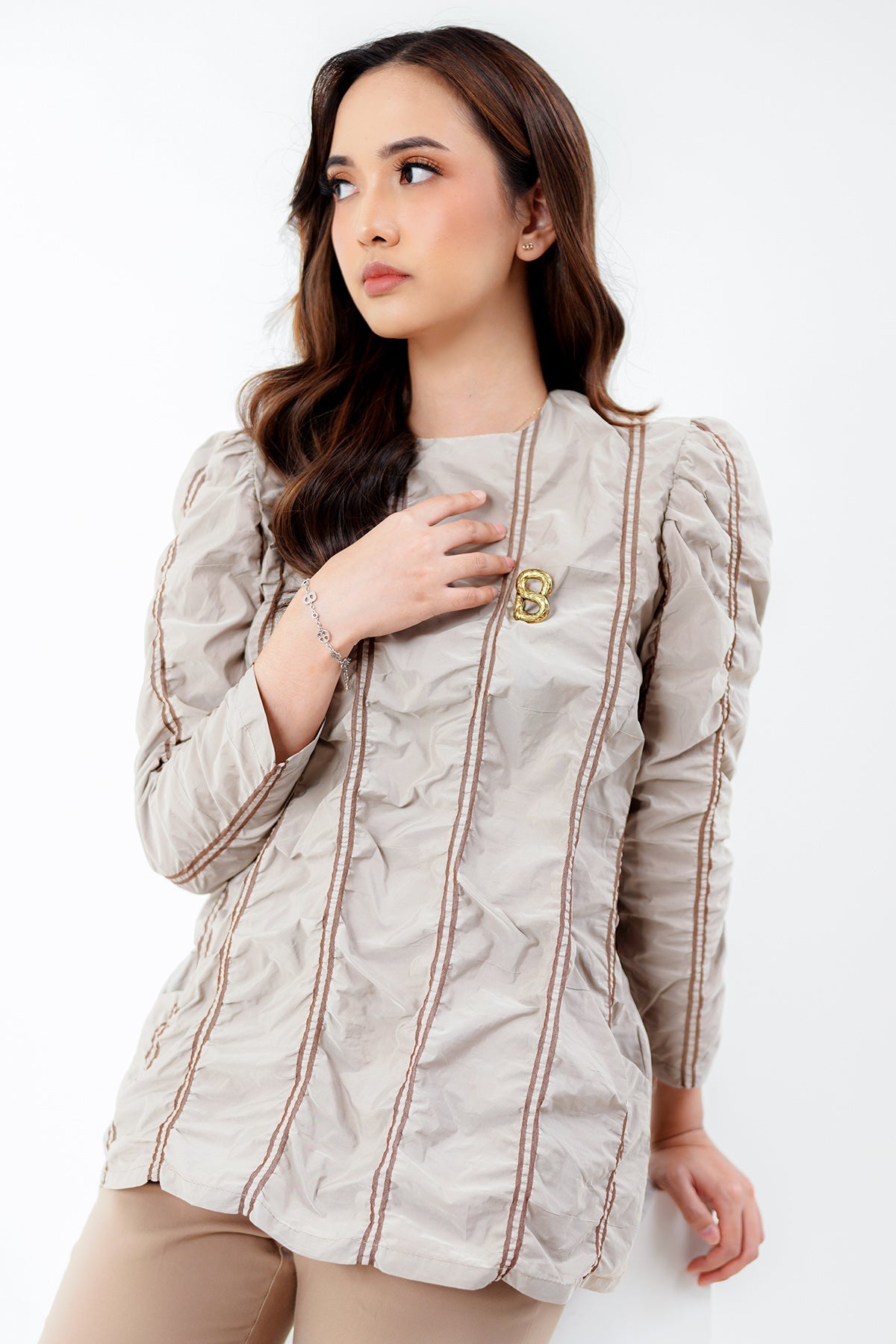 Niena Blouse - Grey