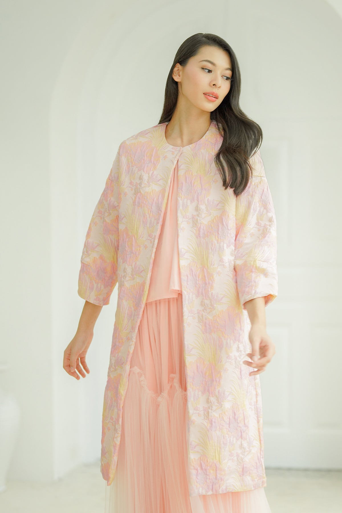 Siera Long Outer - Pink