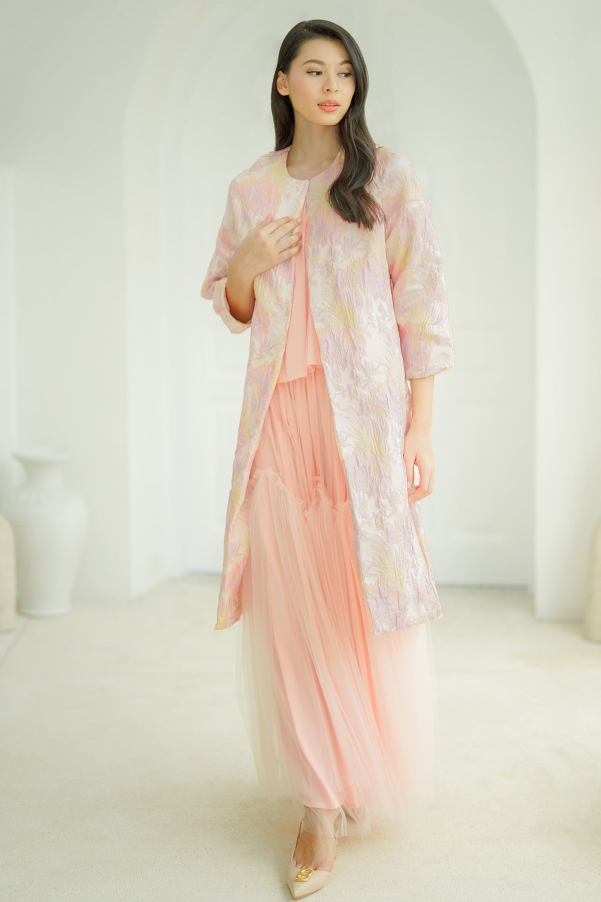 Siera Long Outer - Pink