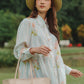 Diantha Ruffle Shirt - Peach Blue