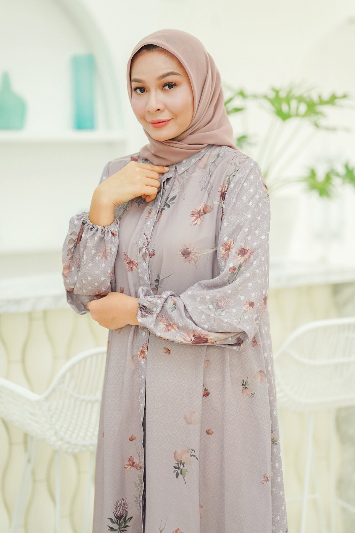 Malina Dress - Dusty Purple