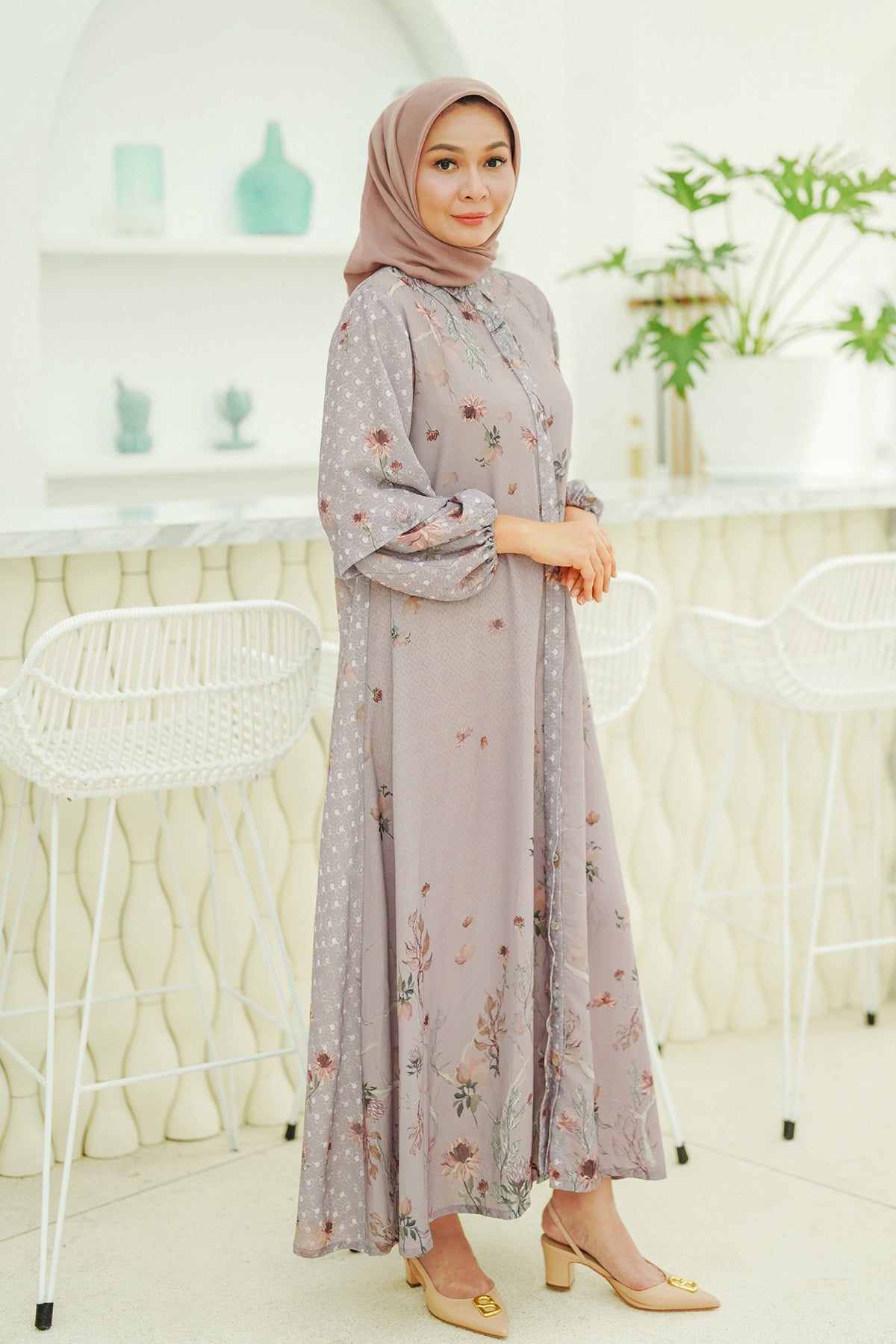 Malina Dress - Dusty Purple