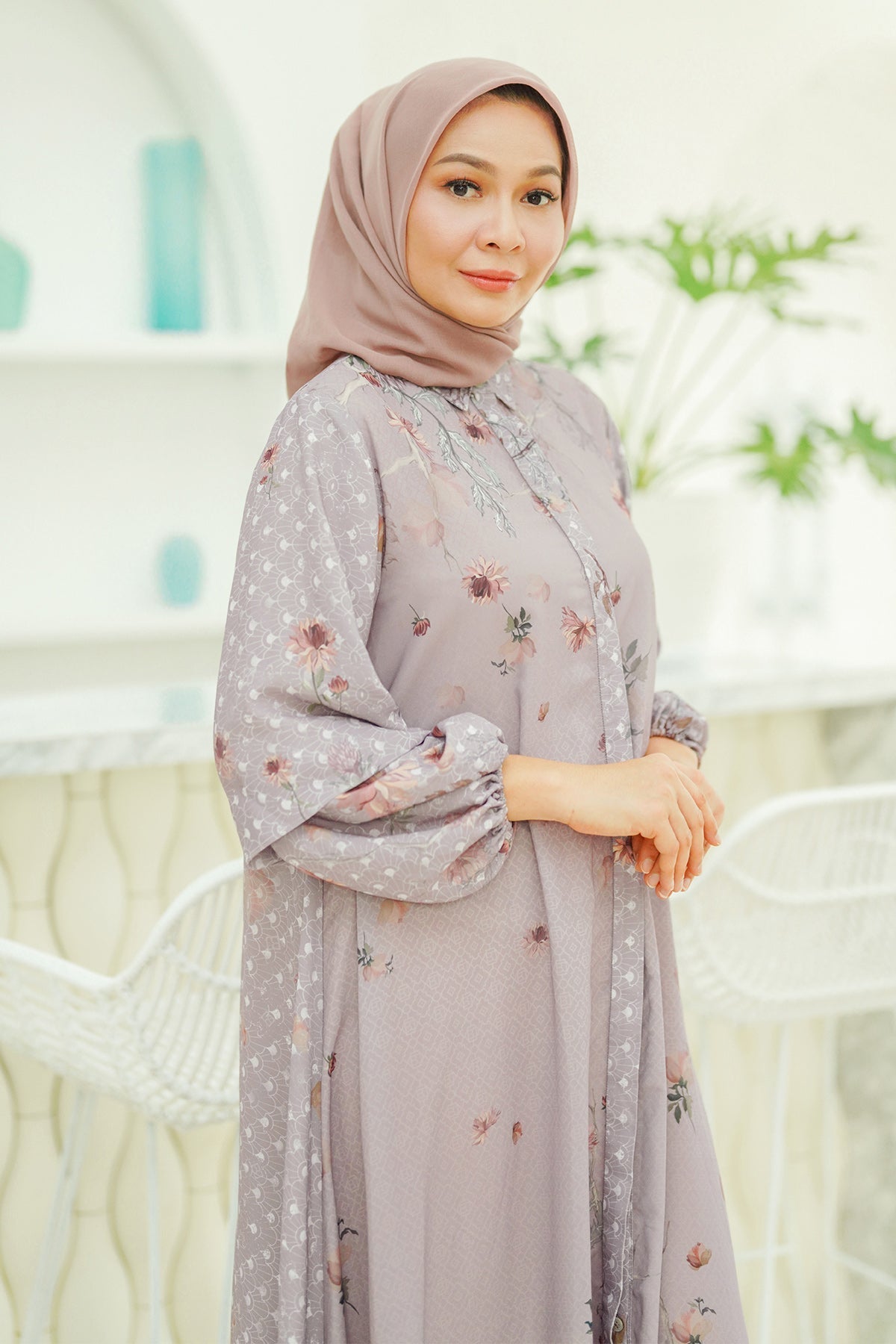 Malina Dress - Dusty Purple