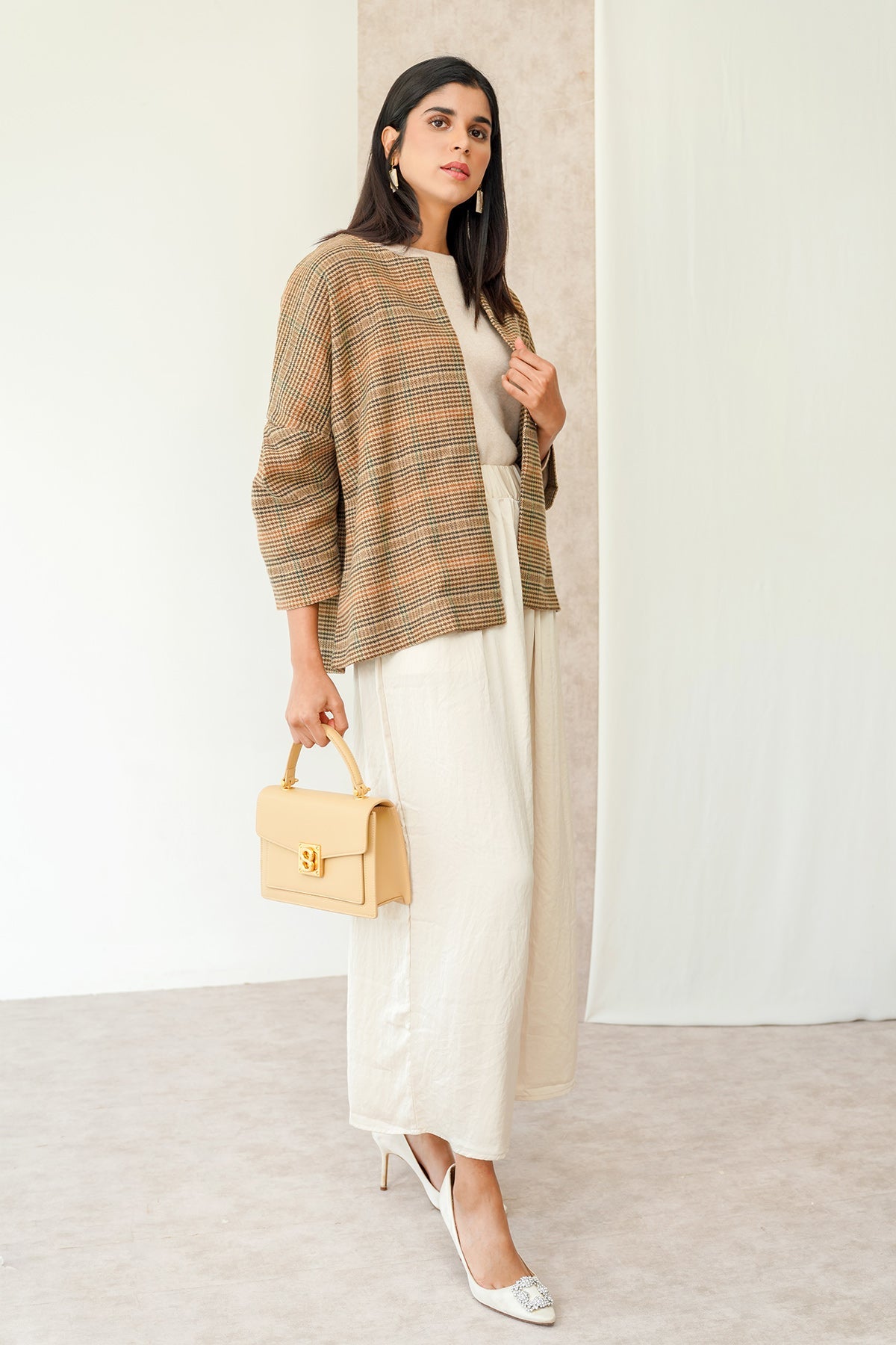 Donna Outer - Brown Plaid